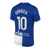Atletico Madrid Angel Correa #10 Vonkajší futbalový dres 2023-24 Krátky Rukáv